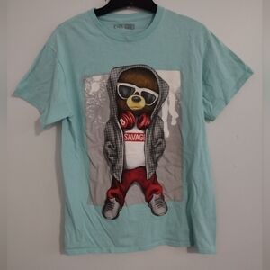 ENTITEE savage bear T shirt size medium